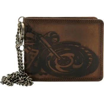 Peněženka Bartex peněženka pravá nubuková kůže hnědá - muž