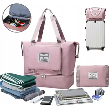 Cestovní taška SPORTOVNÍ TAŠKA DO LETADLA PŘÍRUČNÍ ZAVAZADLO LETECKÁ CESTOVNÍ VELKÁ SKLÁDACÍ