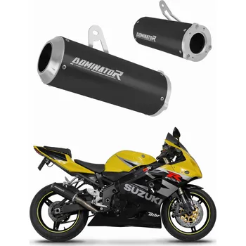Výfuk pro motocykl GSXR 1000 K1 - K4 2001 - 2004 výfuk tlumič GP BLACK DOMINATOR