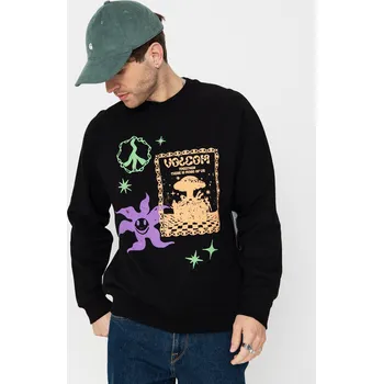 Pánská mikina Volcom Fa F Rygalski Crew (black) XL, černá