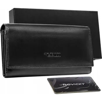 Peněženka 4U Cavaldi dámská peněženka z pravé kůže černá