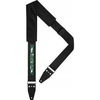 Kytarový popruh Futuristický 3D popruh na kytaru BigBo Distortion PCB / Kožené koncovky