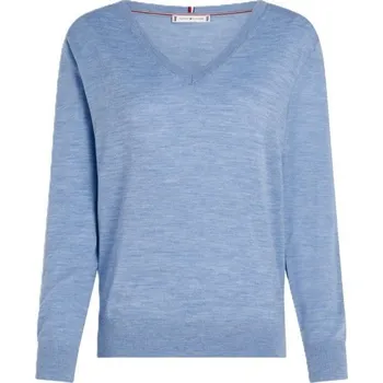 Dámský svetr TOMMY HILFIGER DÁMSKÝ SVETR MERINO V-NK M