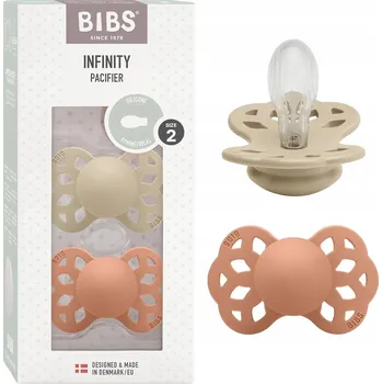 dudlíky BIBS INFINITY dudlíky uklidňující symetrické 2ks 6m+ SILIKON