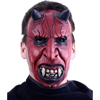 Karnevalová maska KARNEVAL Maska čert latex KARNEVALOVÝ DOPLNĚK | 603303