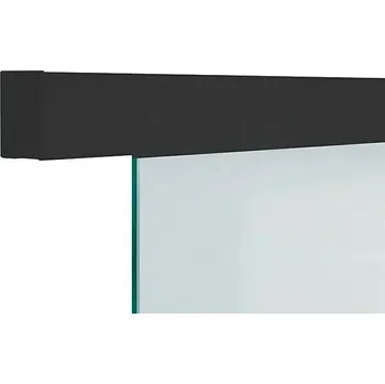 Nábytkové kování Diamond Doors Black Edition Sada pro posuvné dveře Linea, 1900 mm, černá, hliník, pro celoskleněné i dřevěné dveře&nbsp;B406090618