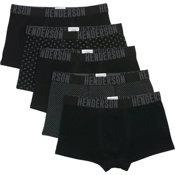 Boxerky 5 pack pánských boxerek Optic černé - XL