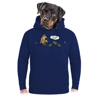 Pánská mikina Bastard Aplikace Krmení unisex mikina premium Navy