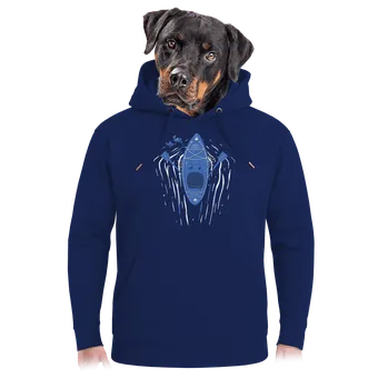 Pánská mikina Bastard Ahhhh! unisex mikina premium Navy