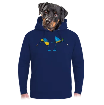 Pánská mikina Bastard Drinky unisex mikina premium Navy