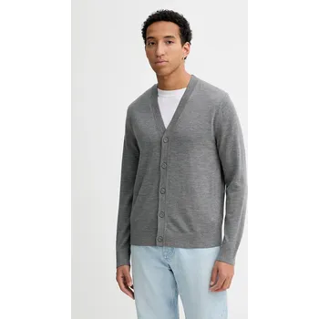 Dámský svetr Vlněný kardigan Calvin Klein LV04LB306G šedá 90X, vel. L