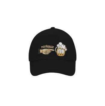 Kšiltovka Bastard Rodinné potřeby kšiltovka baseballka Black