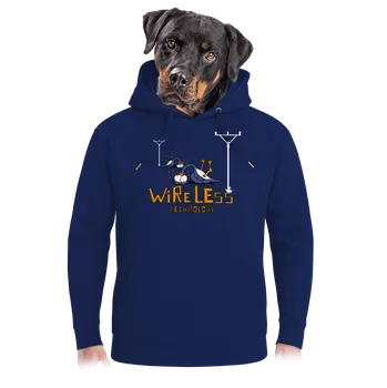 Pánská mikina Bastard Bezdrát unisex mikina premium Navy