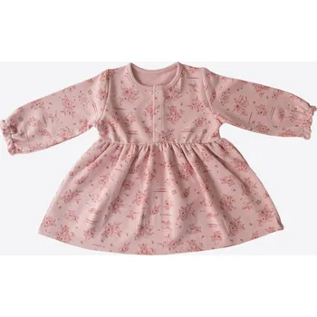 Kojenecké šaty kitikate ŠATY S DLOUHÝM RUKÁVEM RŮŽOVÁ_S16181 Velikost: 3 - 6 MĚSÍCŮ