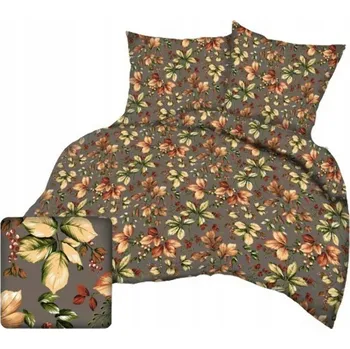 Povlečení Krepové povlečení A-1166 hnědo-žluté 200x220