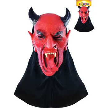 Karnevalová maska KARNEVAL Maska čerta vypláznutý jazyk *KARNEVALOVÝ DOPLNĚK* | 379929