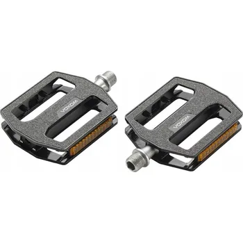 Pedál na kolo Cyklistické pedály Voxom Touring Pe14 CNC černé