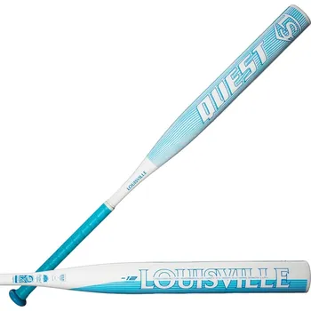 Softballová pálka Louisville Slugger 28 palců QUEST-12 - bílá-modrá