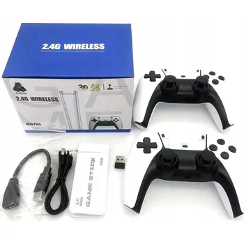 Herní konzole Retro herní konzole TV HDMI 20000 her 2 bezdrátové ovladače Game Stick 4K