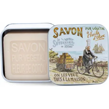 Koupelová kosmetika Marseillské mýdlo La Savonnerie de Nyons KVĚT BAVLNY BOX BRETANIA 100g