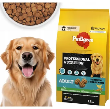 Krmivo pro psa PEDIGREE Suché Krmivo pro psy velkých a středních plemen drůbeží Se Zeleninou 12 kg