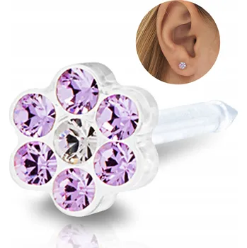 Náušnice Piercingová náušnice Blomdahl Daisy z lékařského plastu, 1 ks