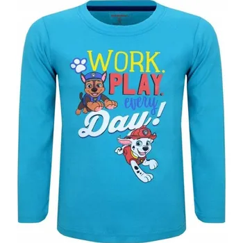 Dívčí tričko TRIKO TLAPKOVÁ PATROLA em 2052 tyrkysové Velikost: 110