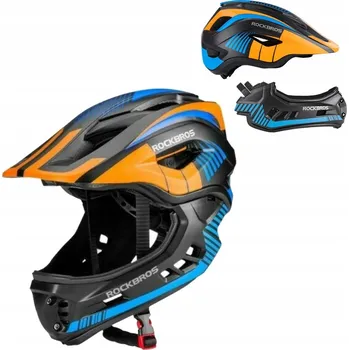 Cyklistická přilba Dětská cyklistická helma Rockbros vel. S černo-oranžová