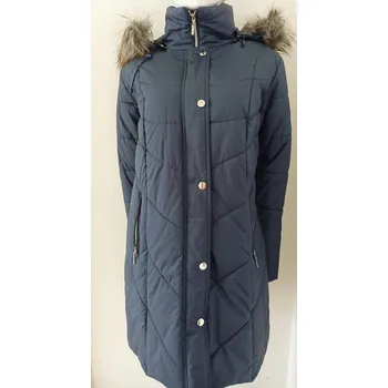 Dámská zimní bunda s kapucí M49409 - Zaks tmavě modrá 52