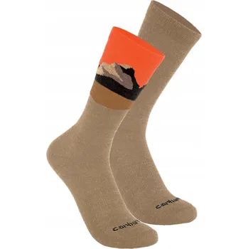 Ponožky Carhartt .SC9592-M.AS3.S084 hnědé, velikost 43-46