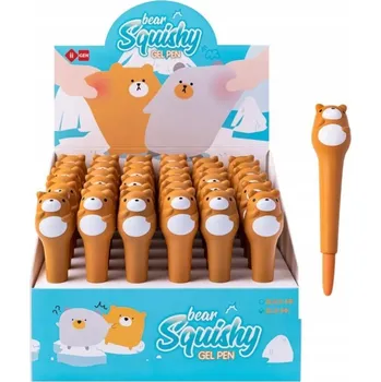 SQUISHY propiska gelový 0,5 modrý MEDVÍDEK