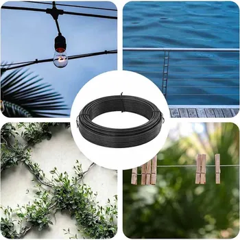 Příslušenství pro plot vidaXL Pletací drát Antracit 80 m PVC [42010296]