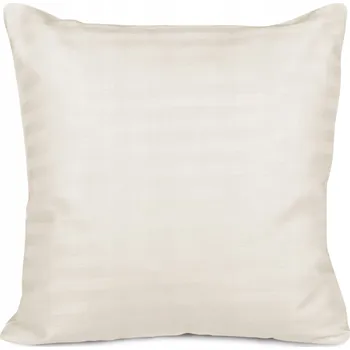 Povlak na dekorativní polštářek Povlak na polštář 40x40 cm bavlna, krémové pruhy