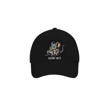Kšiltovka Bastard Herní myš kšiltovka baseballka Black