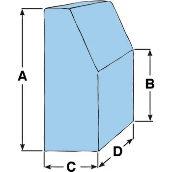 Člun NUTICHE Kryt konzole 600 Denier Blue Varianta: A:90cm-B:65cm-C:75cm-D:85cm