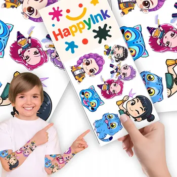 Odstranitelné tetování HappyInk - K-POP DEMON HUNTERS HUNTRIX - Lovkyně démonů - tetování pro děti