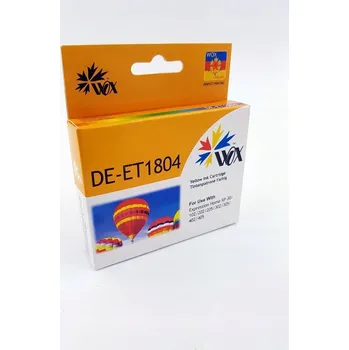 Žlutá inkoustová kazeta Wox Yellow EPSON T1804, náhrada za C13T18044010