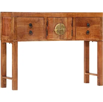 Konzolový stolek vidaXL Konzolový stolek 120 x 32 x 80 cm masivní hrubé akáciové dřevo [352065]