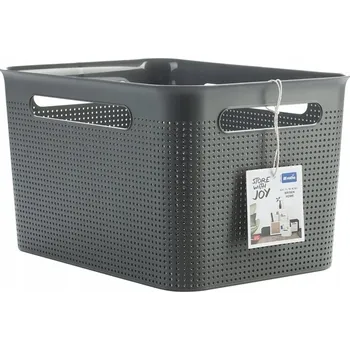 Úložný box Koš na prádlo plast šedý