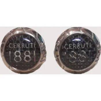 MANŽETOVÝ KNOFLÍK CERRUTI 1881 SILVER CARBON