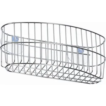 Drátěná police Košík s přísavkami do sprchy, koupelnový Kadax