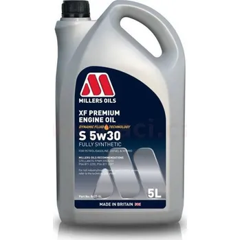 Motorový olej MILLERS OILS motorový olej plně syntetický XF Premium S 5w30 5l