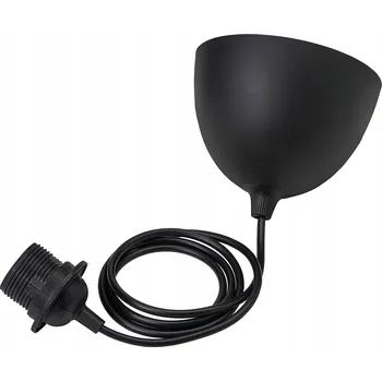 HAVSDJUP Objímka s kabelem - černá 1.4 m