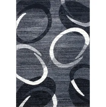 Kusový koberec Florida New 308-72 grey/black, 80x150, šedá, chodba / předsíň, Spoltex - 1 rok na vrácení + DOPRAVA ZDARMA k Vám i zpět