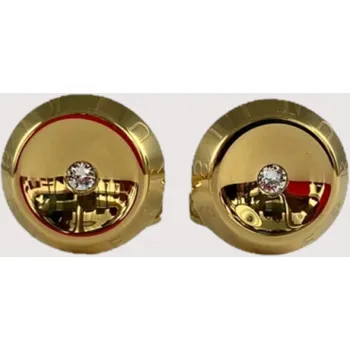 MANŽETOVÝ KNOFLÍK CERRUTI 1881 GOLD + SWAROVSKI CRYSTAL