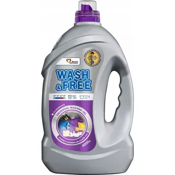 Prací gel Gel na praní Wash & Free levandulový a jasmínový 4 kg 114 praní