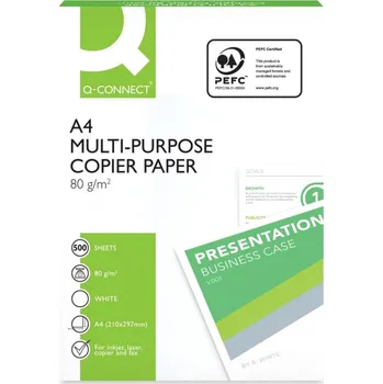 Kancelářský papír Kancelářský papír Q-connect formát A4 80g 2500 listů
