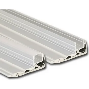 LED páska Nášlapný hliníkový profil McLED BL 59x22mm stříbrná barva s matným difuzorem 2m ML-761.085.02.2