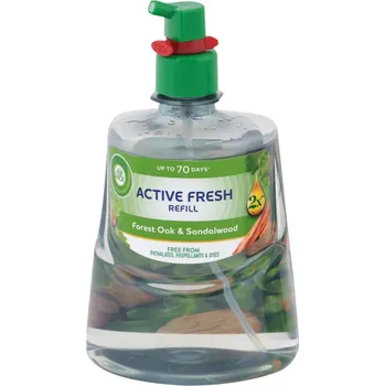 Aroma difuzér Air Wick Active Fresh Refill Forest Oak & Sandalwood - Dub a santalové dřevo automatický osvěžovač náhradní náplň 228 ml