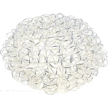 Vánoční světelná dekorace Světelná koule LED hliníková 40 x 40 x 40 cm na baterie 3x AA stříbrná